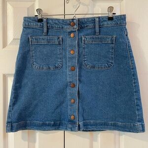 Madewell Denim A-Line Skirt Size 28
